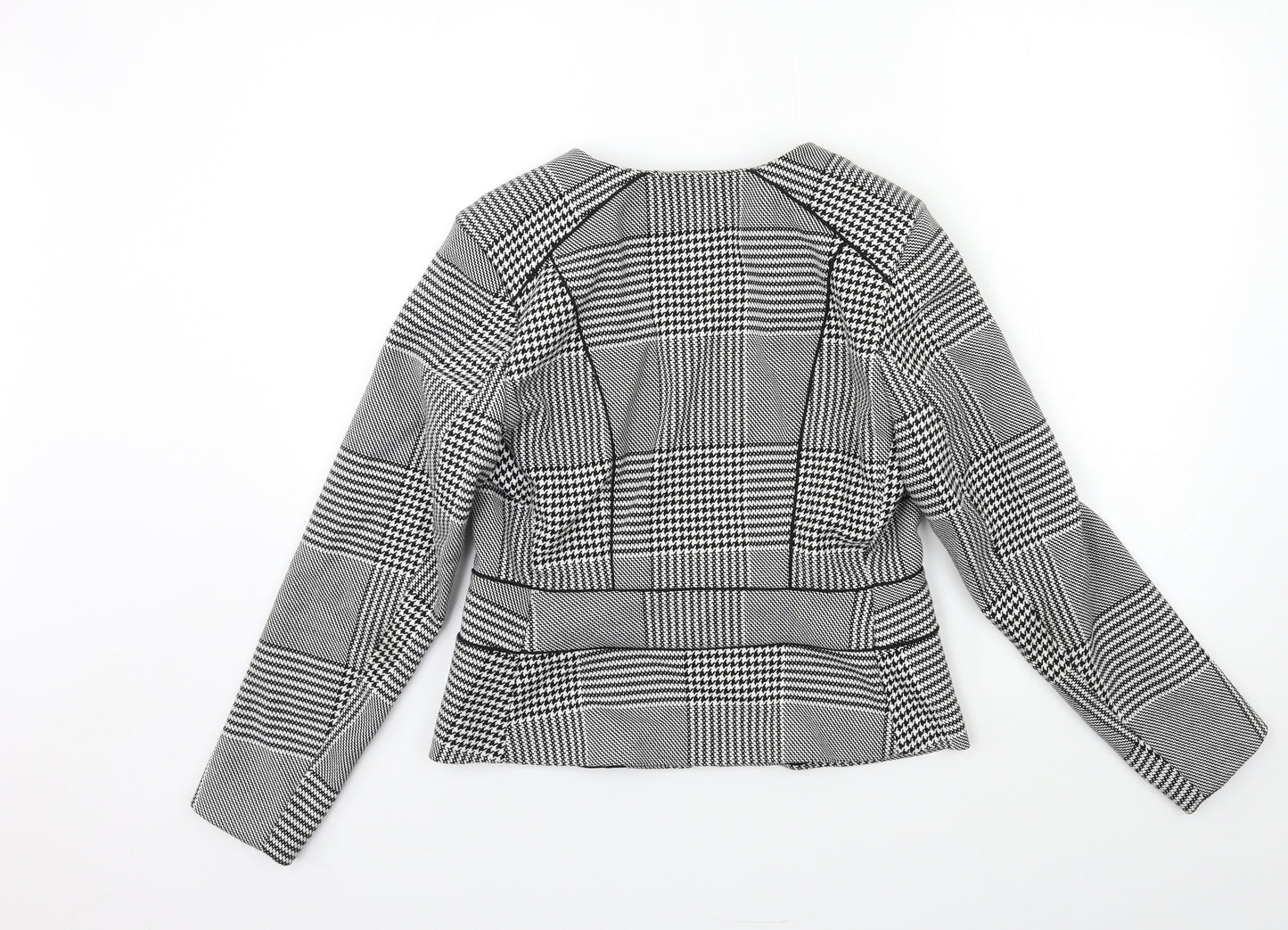 H&M Womens Grey Check  Jacket  Size 12