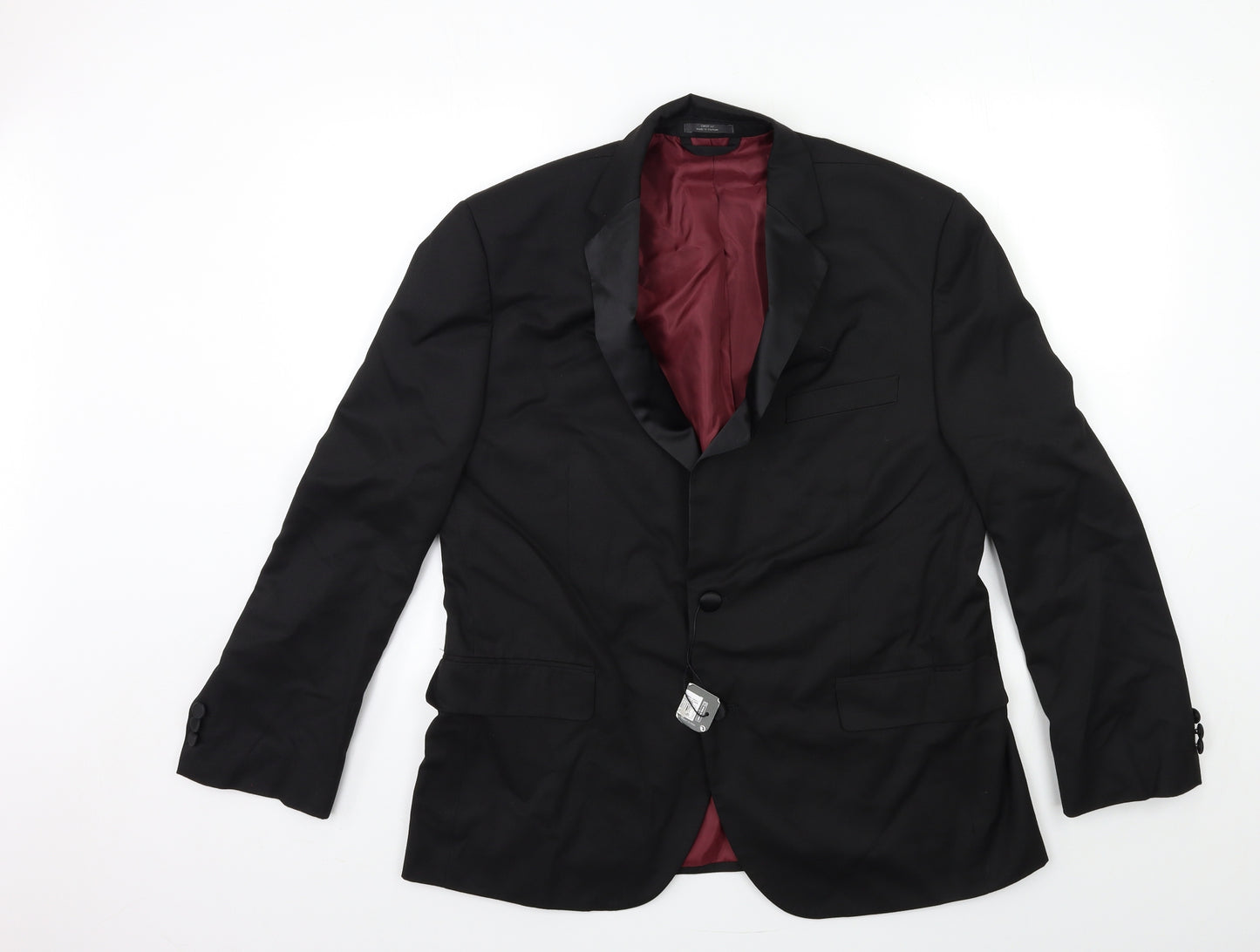 Marks and Spencer Mens Black   Jacket Suit Jacket Size 42