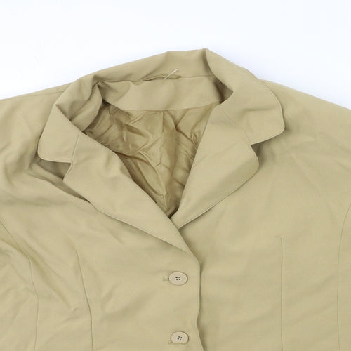 Preworn Womens Beige   Jacket Suit Jacket Size 18