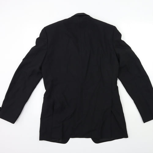 Preworn Mens Black   Jacket Suit Jacket Size 38