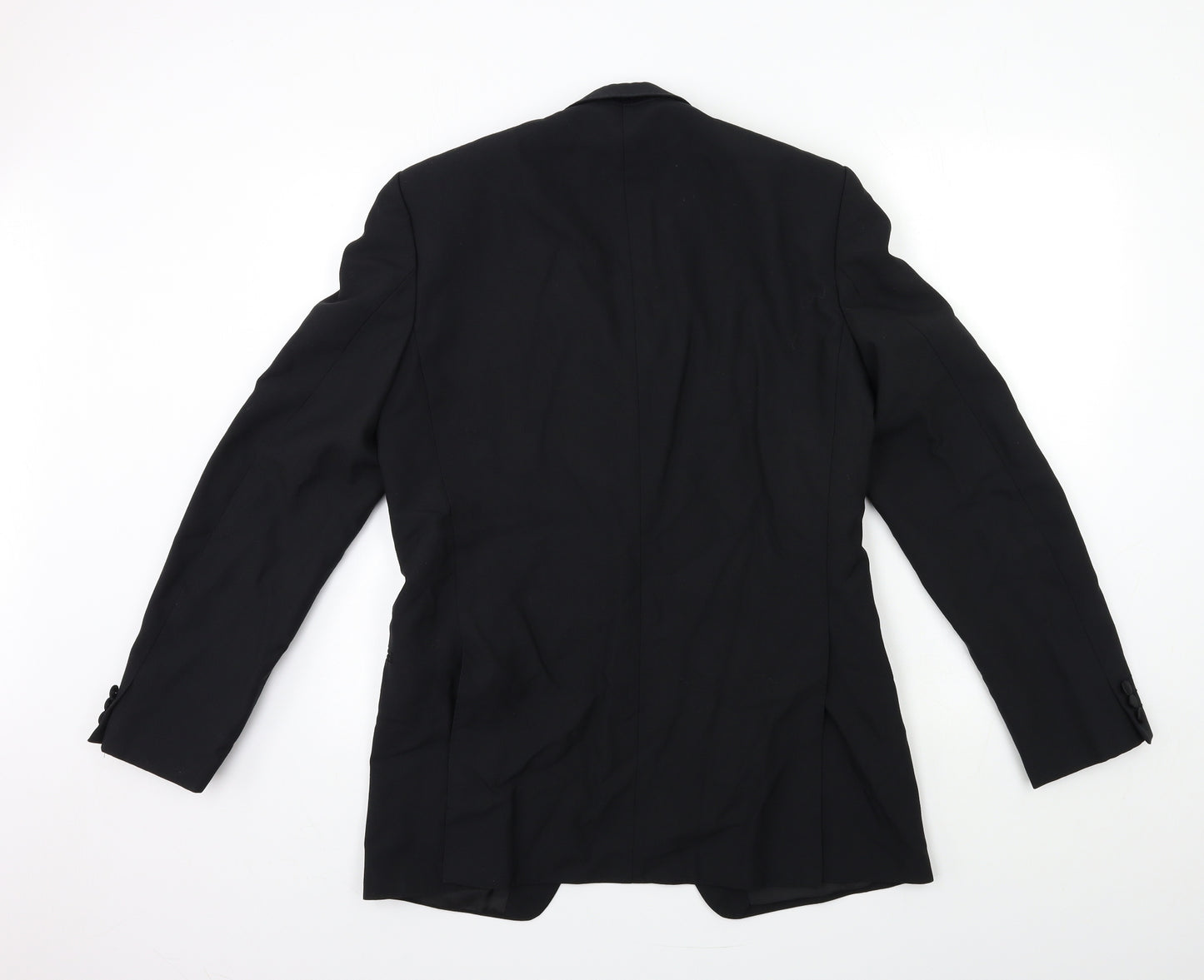 Preworn Mens Black   Jacket Suit Jacket Size 38