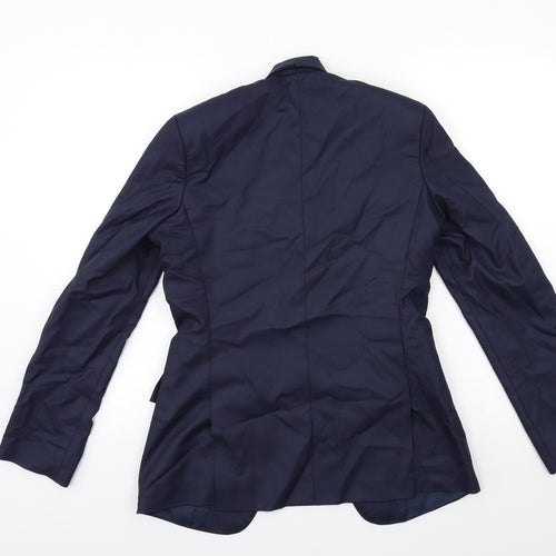 Preworn Mens Blue   Jacket Suit Jacket Size 36