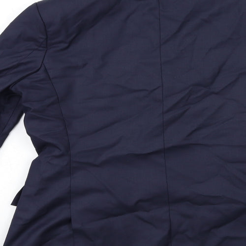 Preworn Mens Blue   Jacket Suit Jacket Size 36