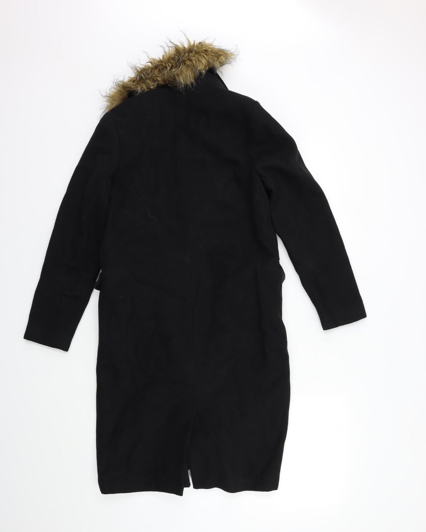 New Look Girls Black   Overcoat Coat Size 10 Years