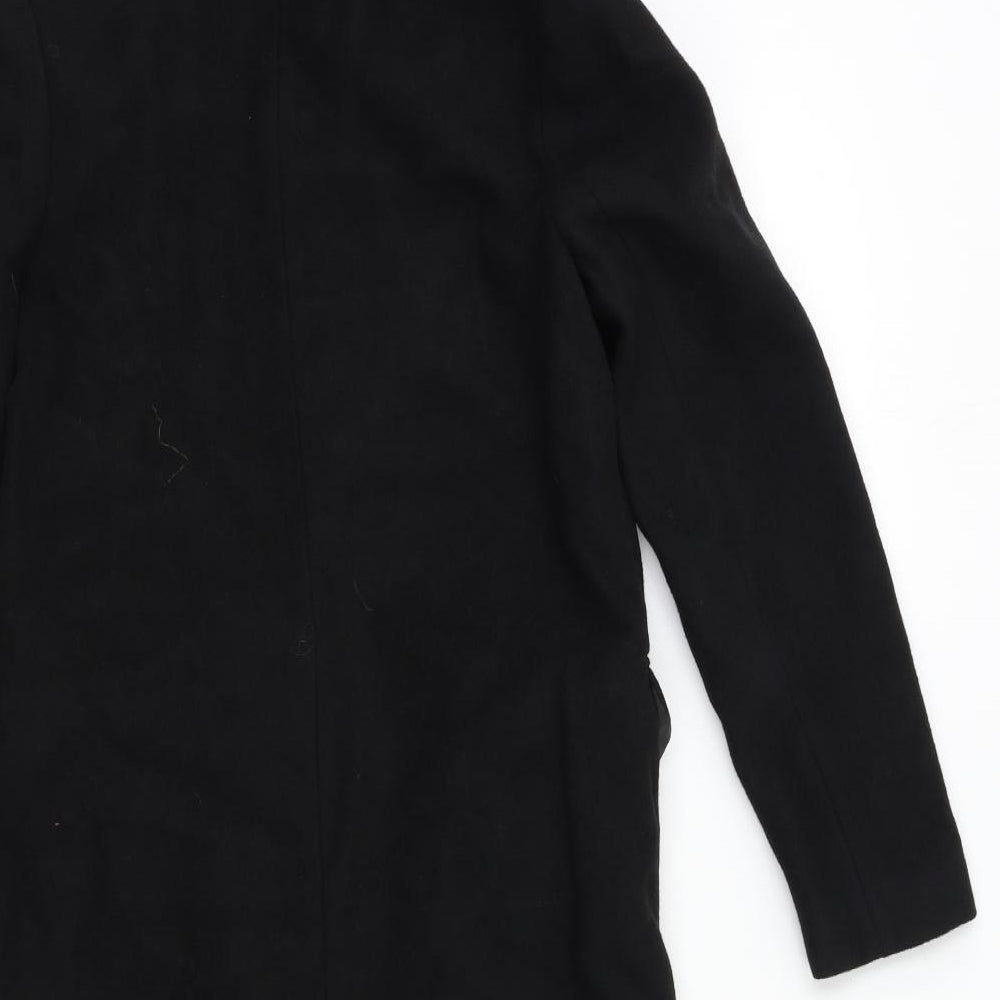 New Look Girls Black   Overcoat Coat Size 10 Years