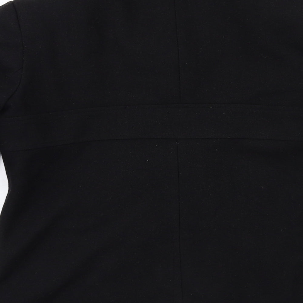 Preworn Womens Black   Overcoat Coat Size 12