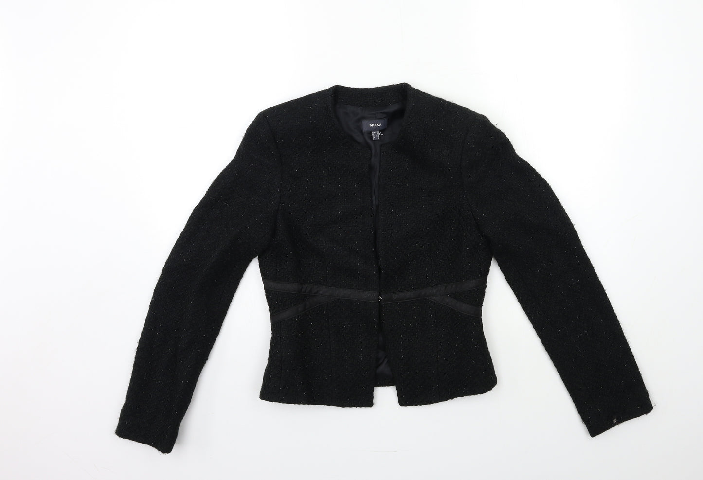 Mexx Womens Black   Overcoat Coat Size 10