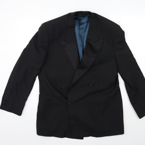 Preworn Mens Black    Suit Jacket Size 42