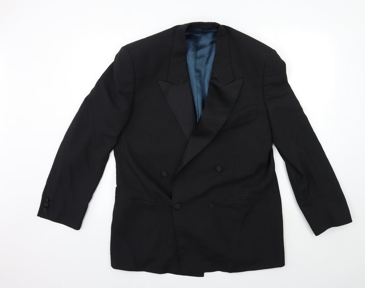 Preworn Mens Black Suit Jacket Size 42