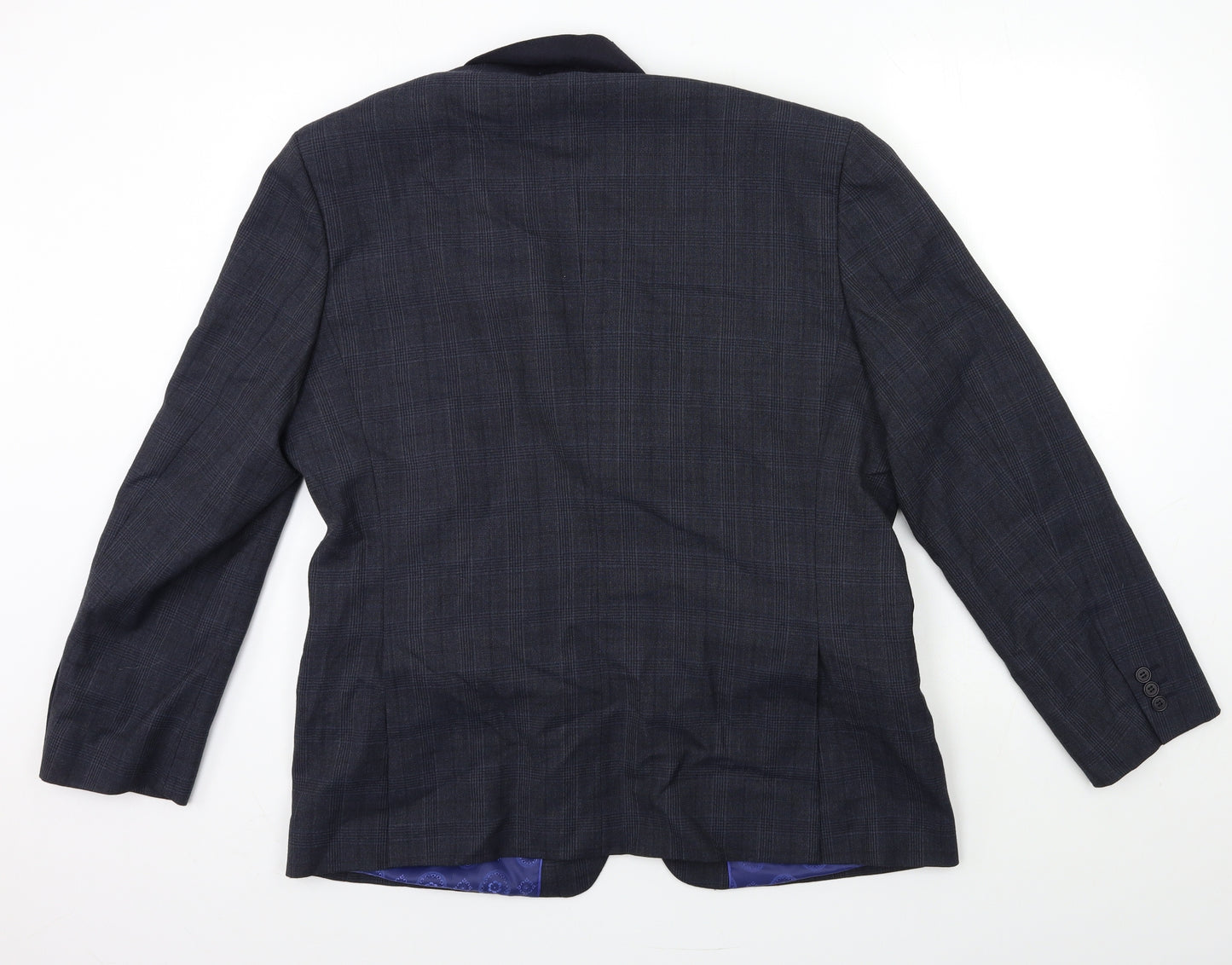 Ted Baker Mens Blue Check  Jacket Suit Jacket Size 44