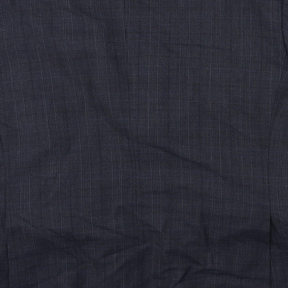 Ted Baker Mens Blue Check  Jacket Suit Jacket Size 44