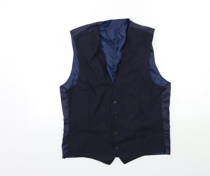 Preworn Mens Blue   Jacket Suit Jacket Size 38