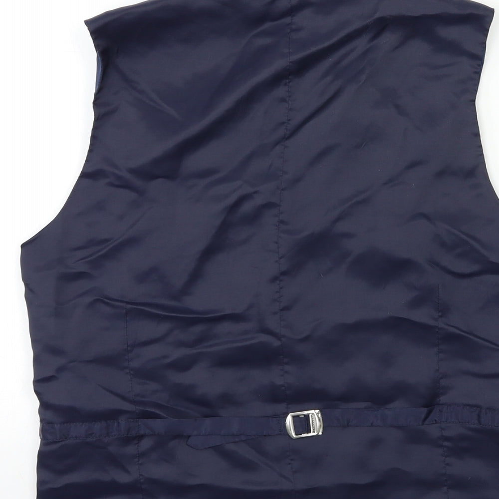 Preworn Mens Blue   Jacket Suit Jacket Size 38