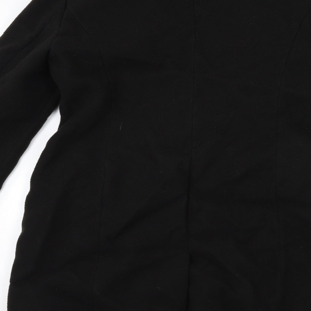 Atmosphere Womens Black   Overcoat Coat Size 10