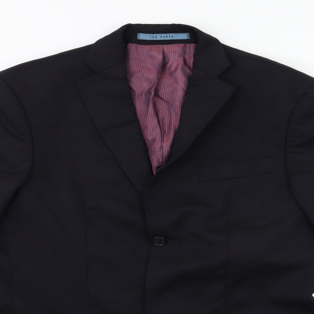 Ted Baker Mens Black   Jacket Suit Jacket Size 40