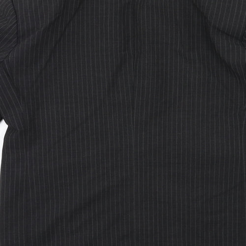 Marks and Spencer Mens Black Striped  Jacket Suit Jacket Size 38