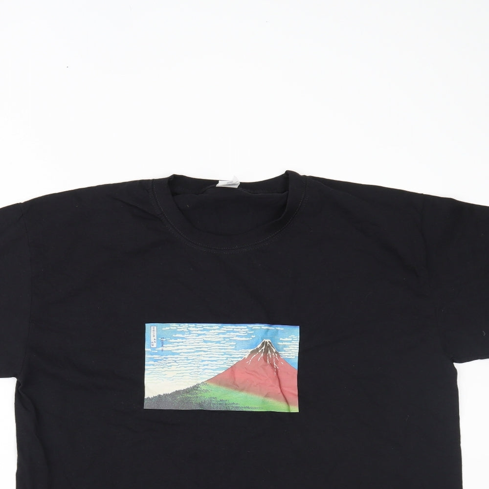 Fruit of the Loom Mens Black    T-Shirt Size L