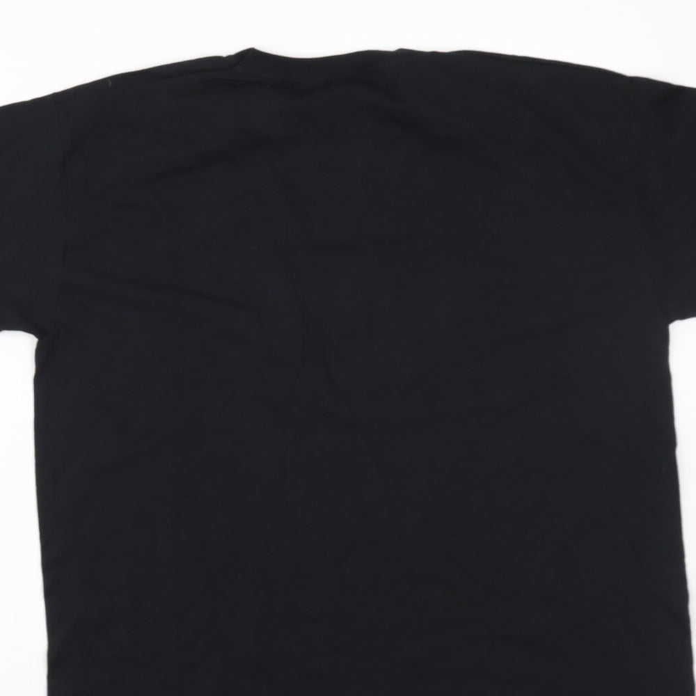 Fruit of the Loom Mens Black    T-Shirt Size L