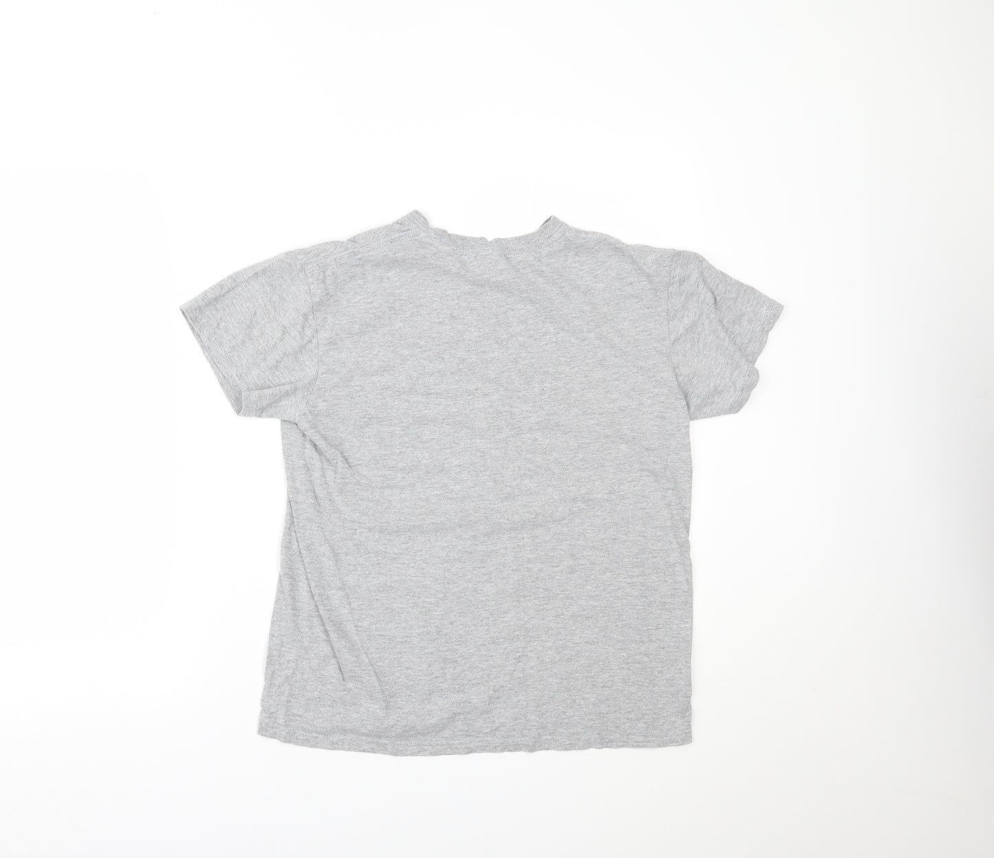Classic Ringspun Cotton Womens Grey   Basic T-Shirt Size M