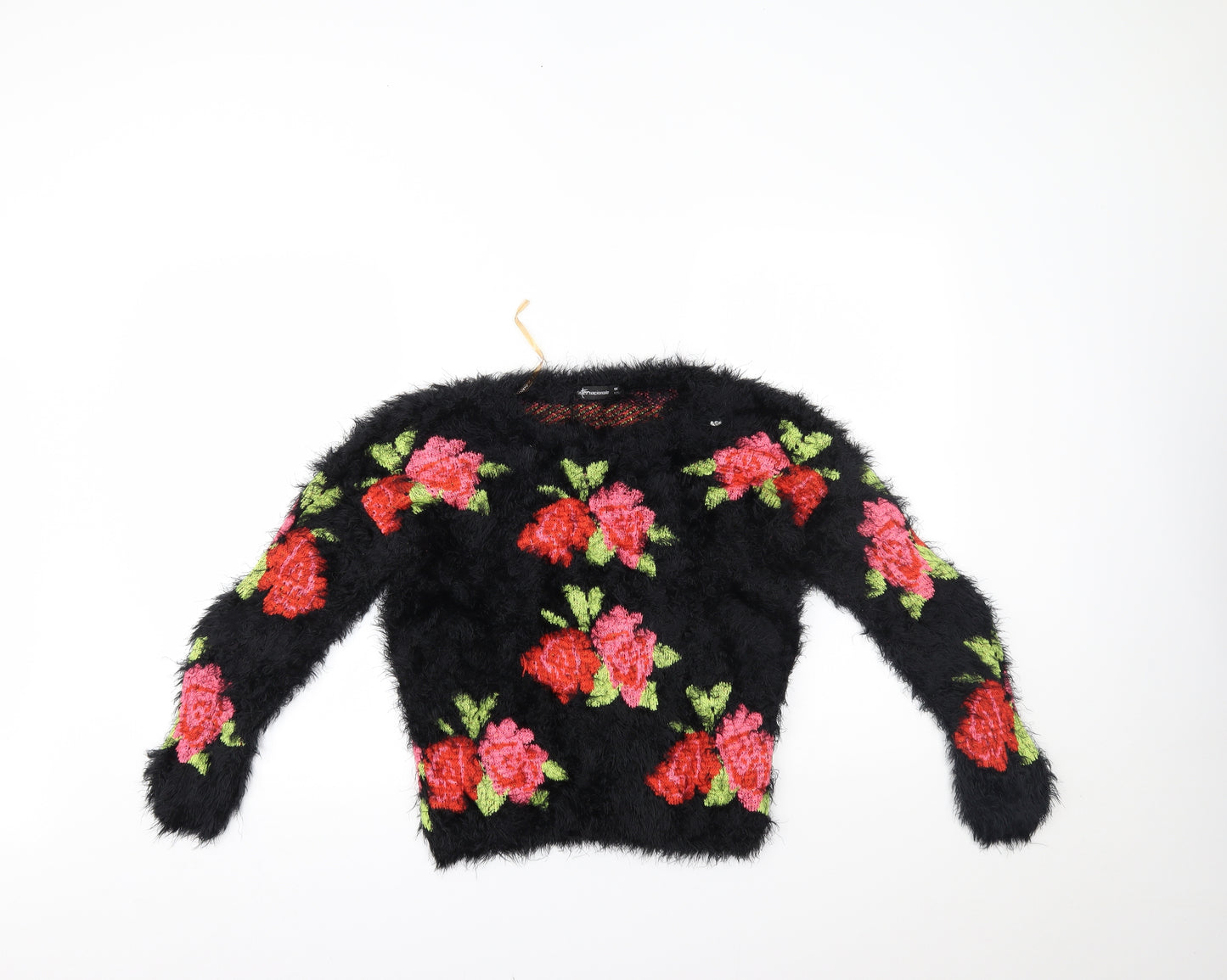 Internacionale Womens Multicoloured Floral  Pullover Jumper One Size