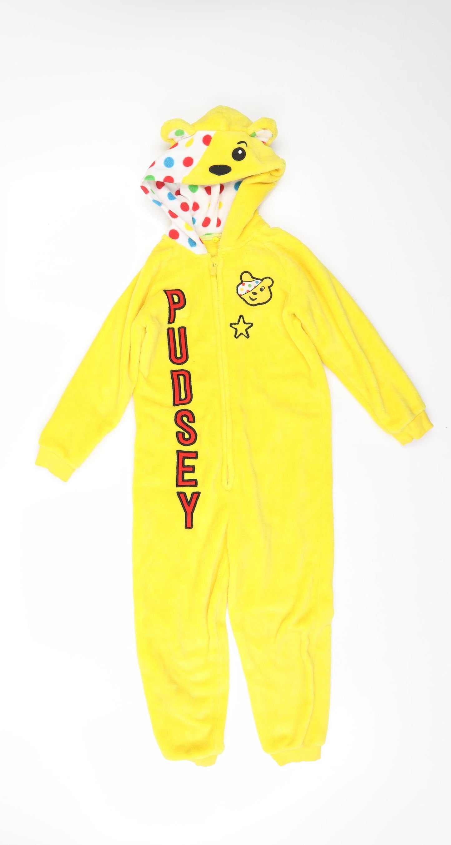 George Girls Yellow    One Piece Size 6-7 Years  - Pudsey Bear