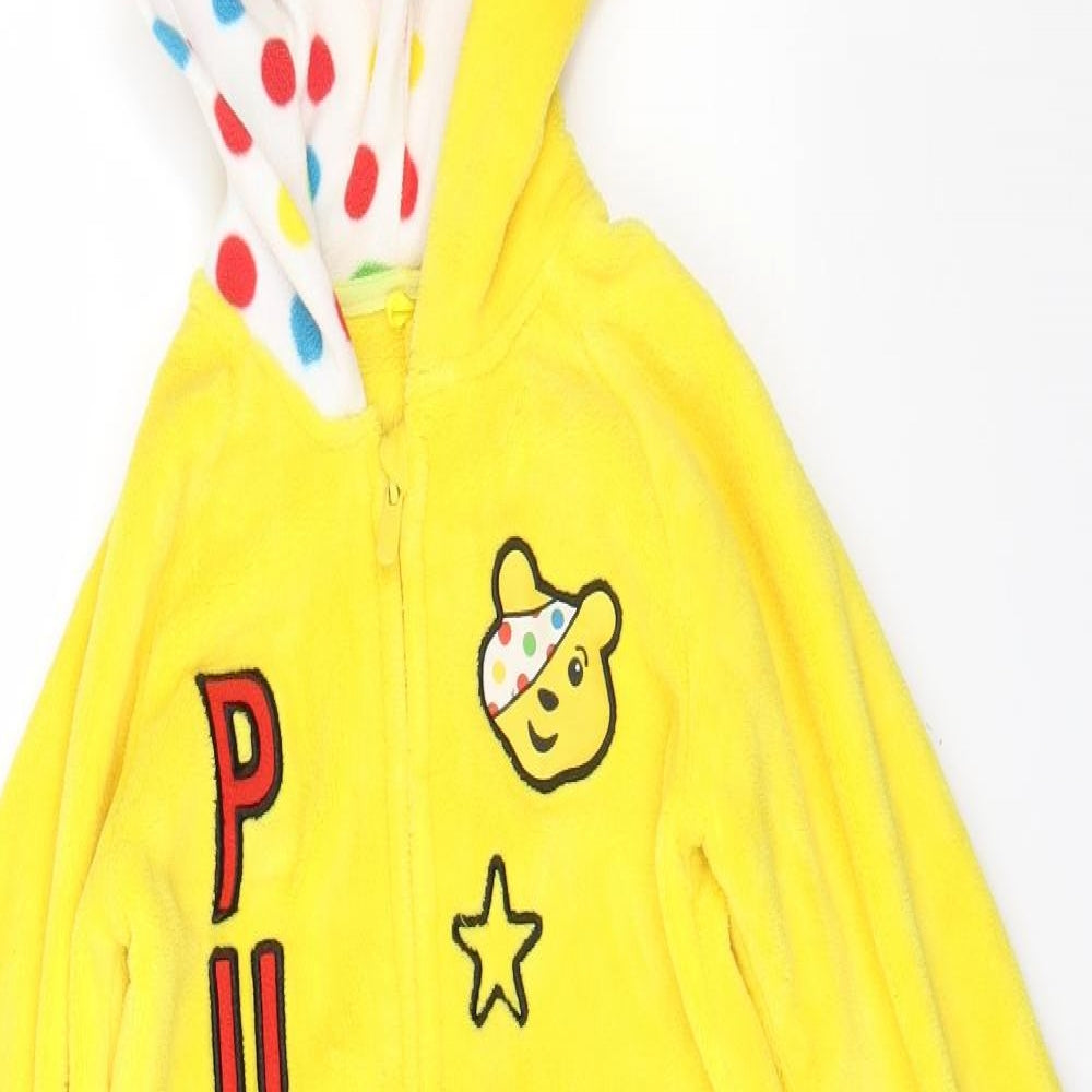 George Girls Yellow    One Piece Size 6-7 Years  - Pudsey Bear