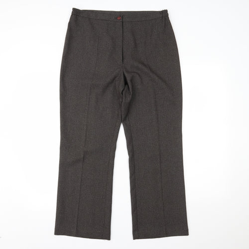 C.M.D Womens Brown   Trousers  Size 12 L20 in