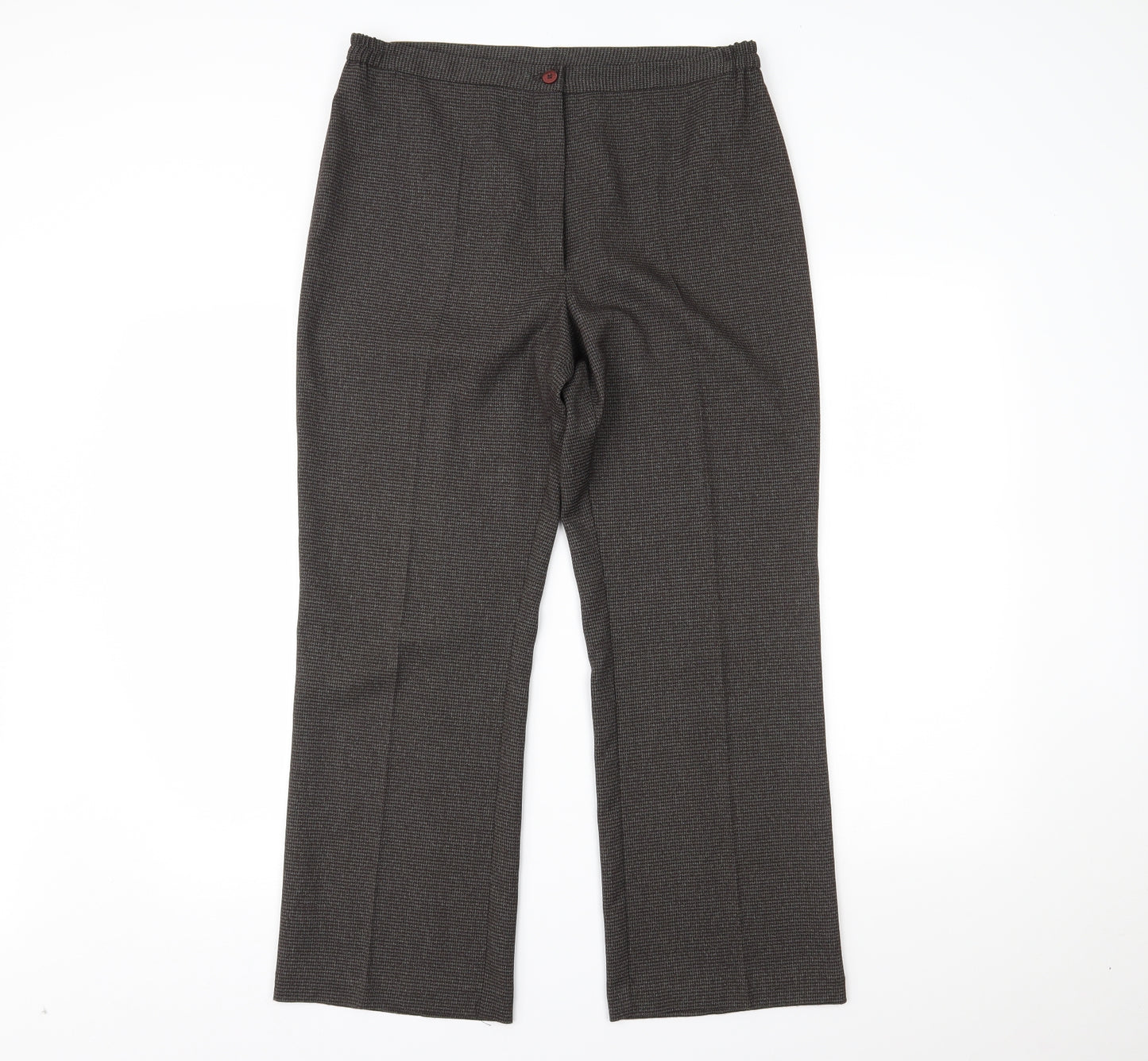 C.M.D Womens Brown   Trousers  Size 12 L20 in