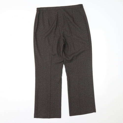 C.M.D Womens Brown   Trousers  Size 12 L20 in