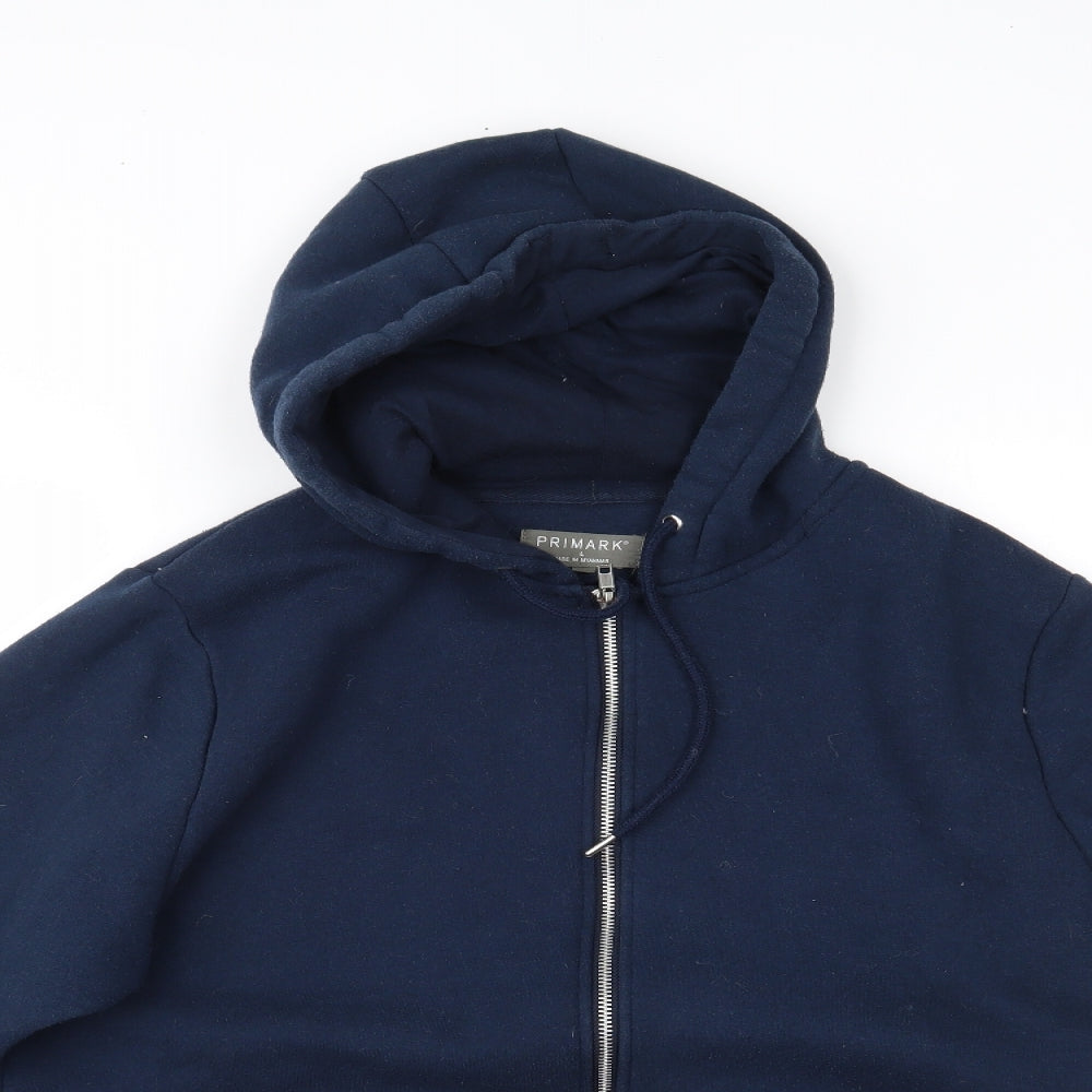 Primark Mens Blue   Full Zip Hoodie Size L