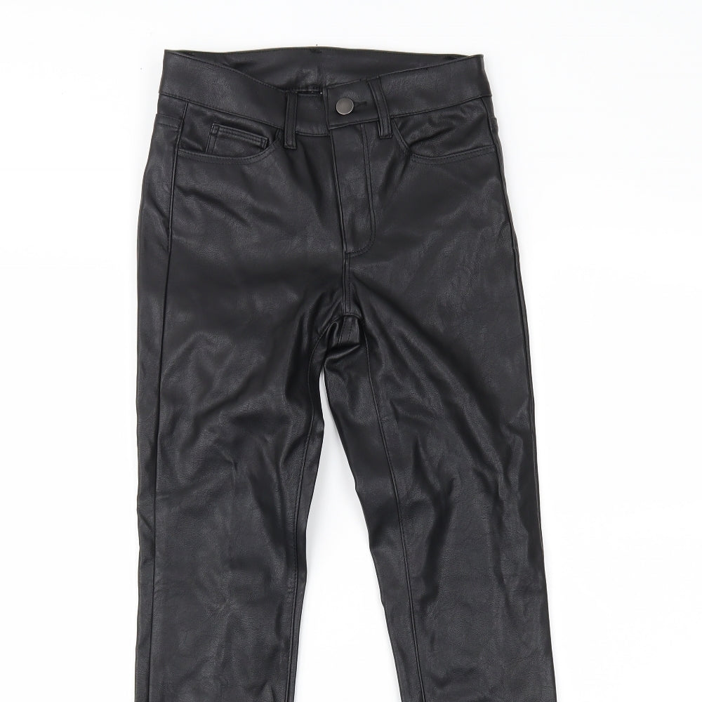 H&M Womens Black   Trousers  Size 4 L28 in