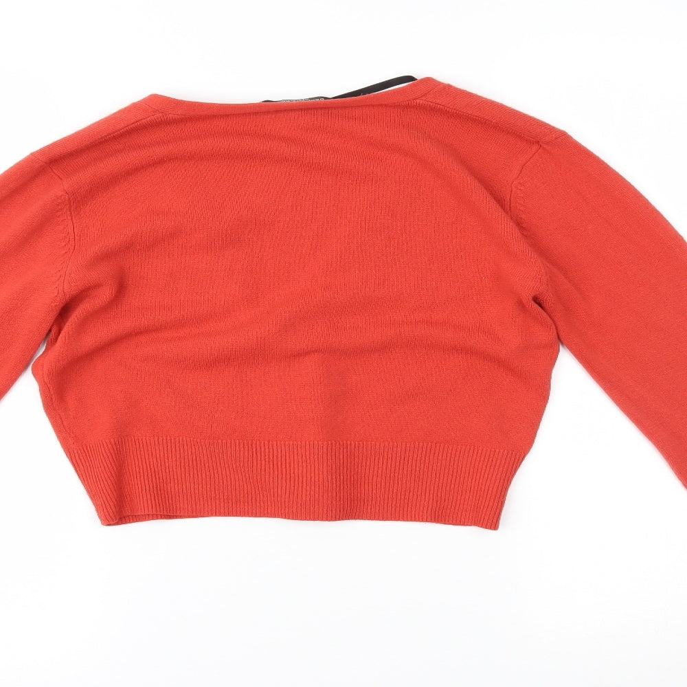 Dorothy Perkins Womens Orange   Cardigan Jumper Size 10