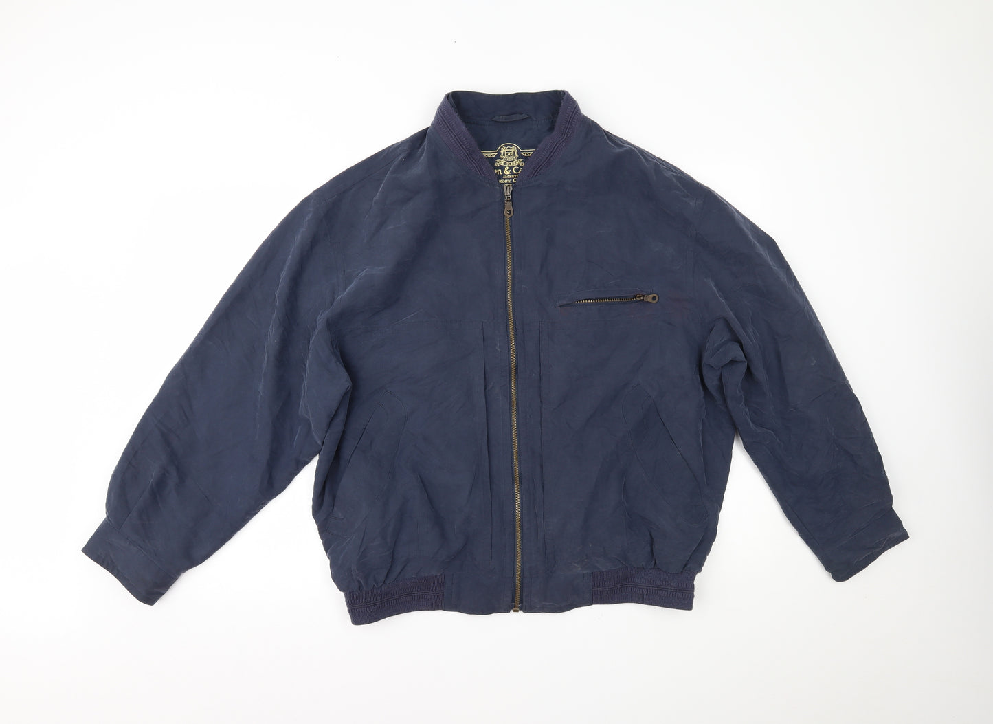 town & casual Mens Blue   Bomber Jacket Jacket Size XL