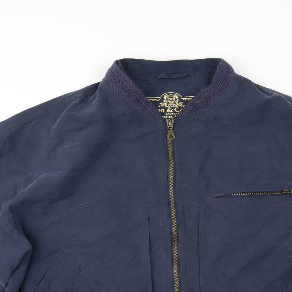 town & casual Mens Blue   Bomber Jacket Jacket Size XL