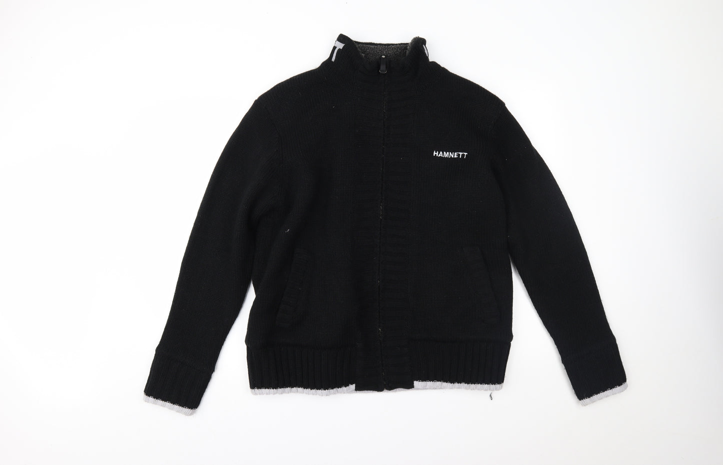 Hamnett Mens Black   Jacket Coatigan Size M