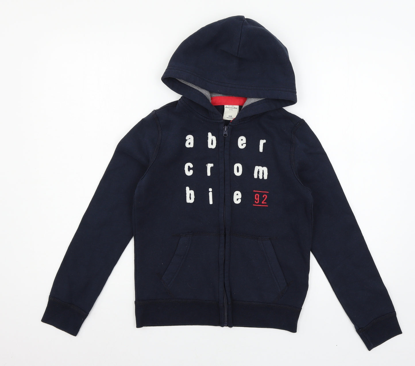 Abercrombie Boys Blue  Jersey Full Zip Hoodie Size 10 Years