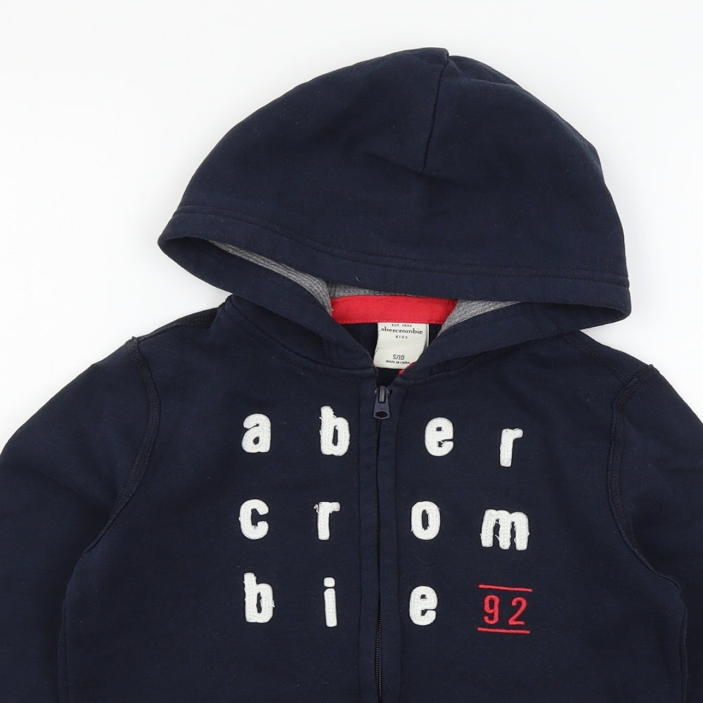 Abercrombie Boys Blue  Jersey Full Zip Hoodie Size 10 Years