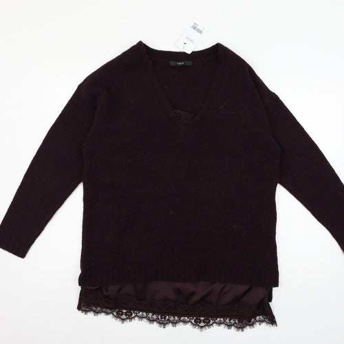 NEXT Womens Purple  Knit Pullover Jumper Size 14