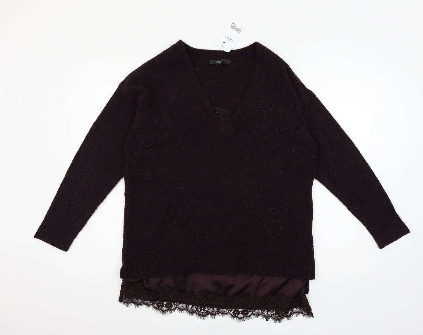 NEXT Womens Purple  Knit Pullover Jumper Size 14