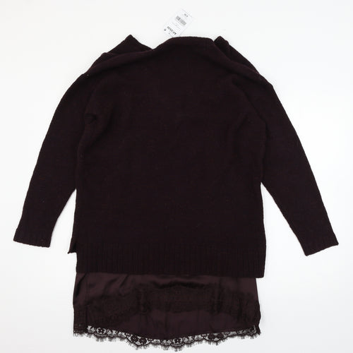 NEXT Womens Purple  Knit Pullover Jumper Size 14