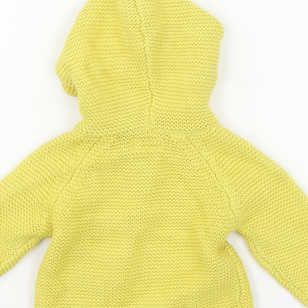 Primark Baby Yellow  Knit Cardigan Jumper Size 3-6 Months