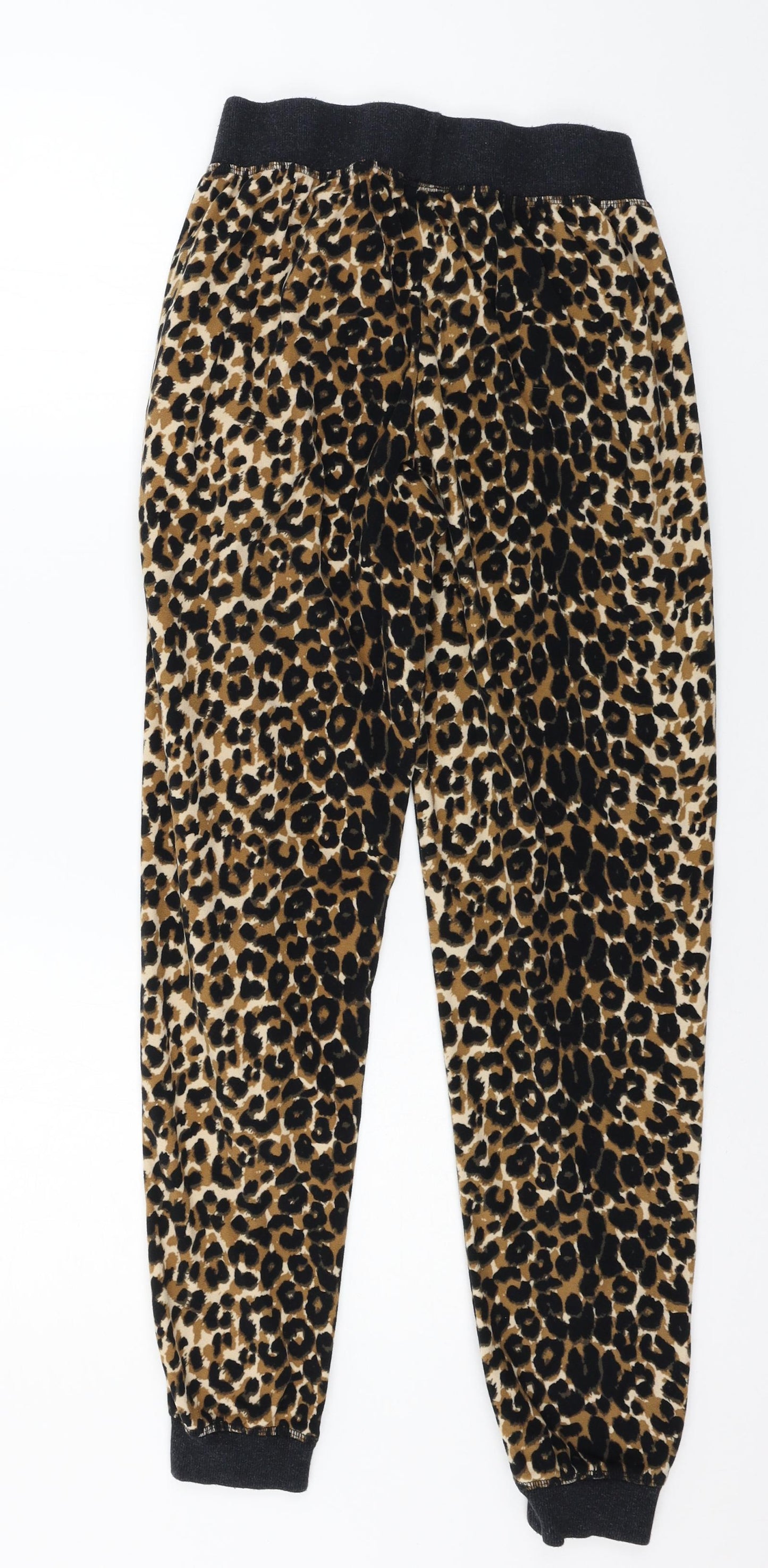 NEXT Womens Brown Animal Print Jersey Top Pyjama Top Size S