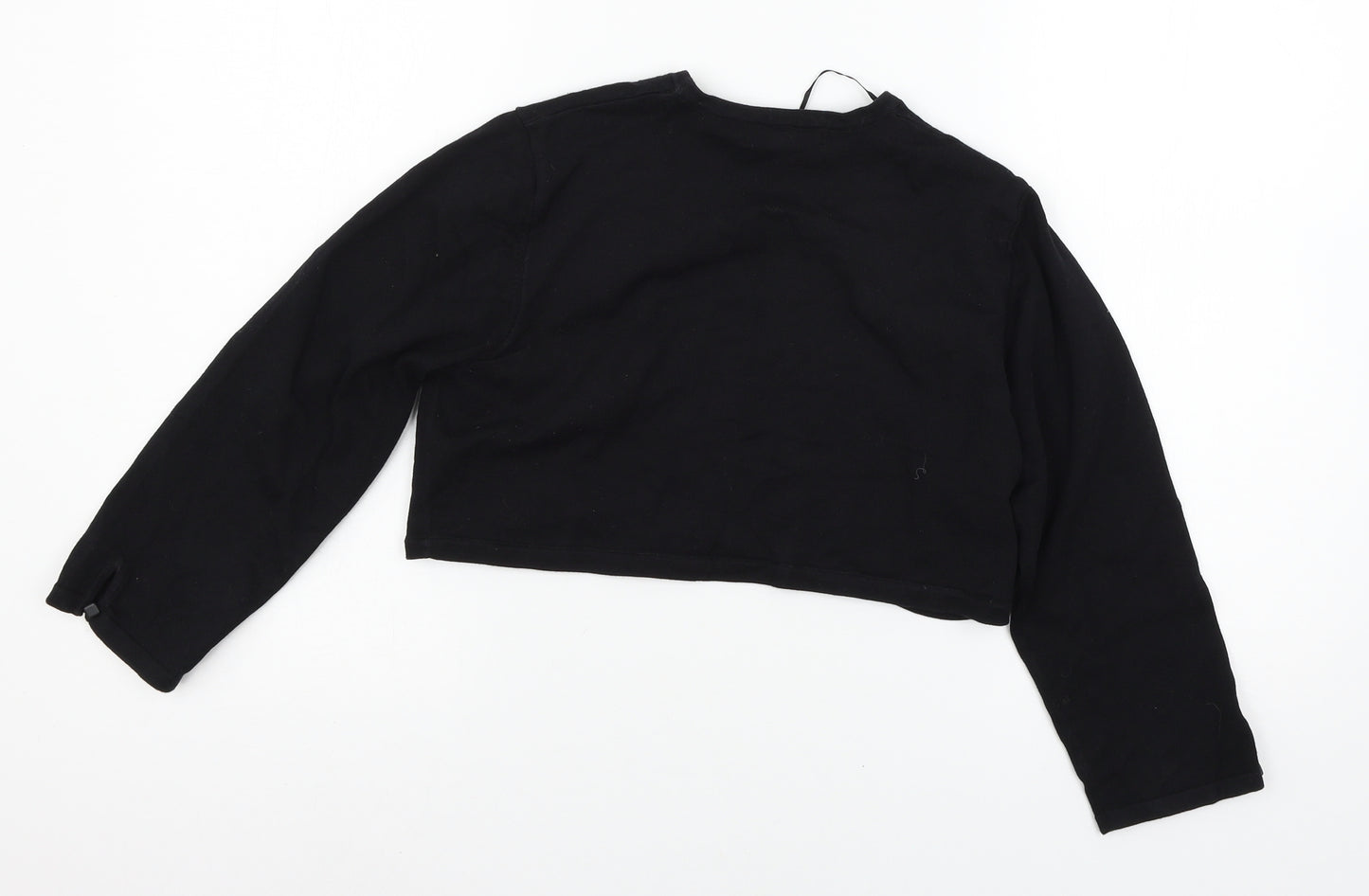 Monsoon Womens Black  Knit Shrug Jumper Size 14