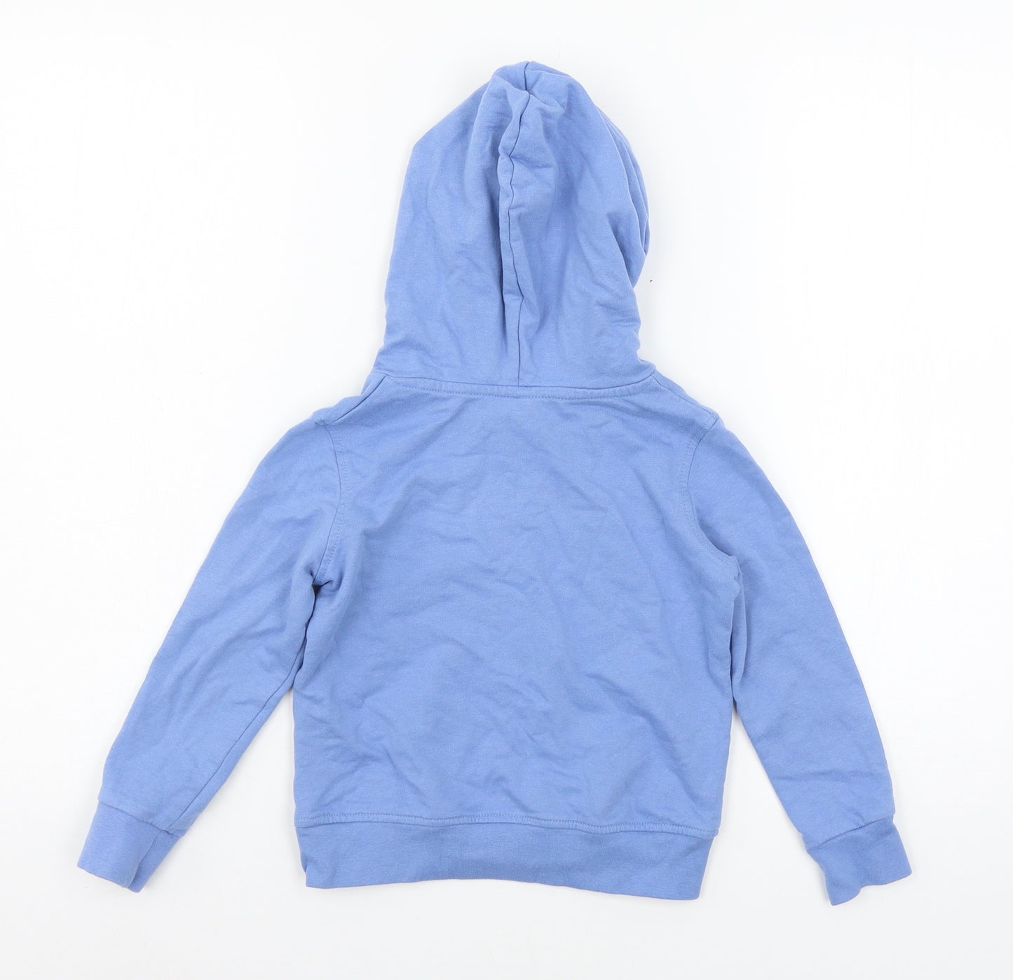 Lily & Dan Boys Blue  Jersey Pullover Hoodie Size 4-5 Years  - Dinosaur
