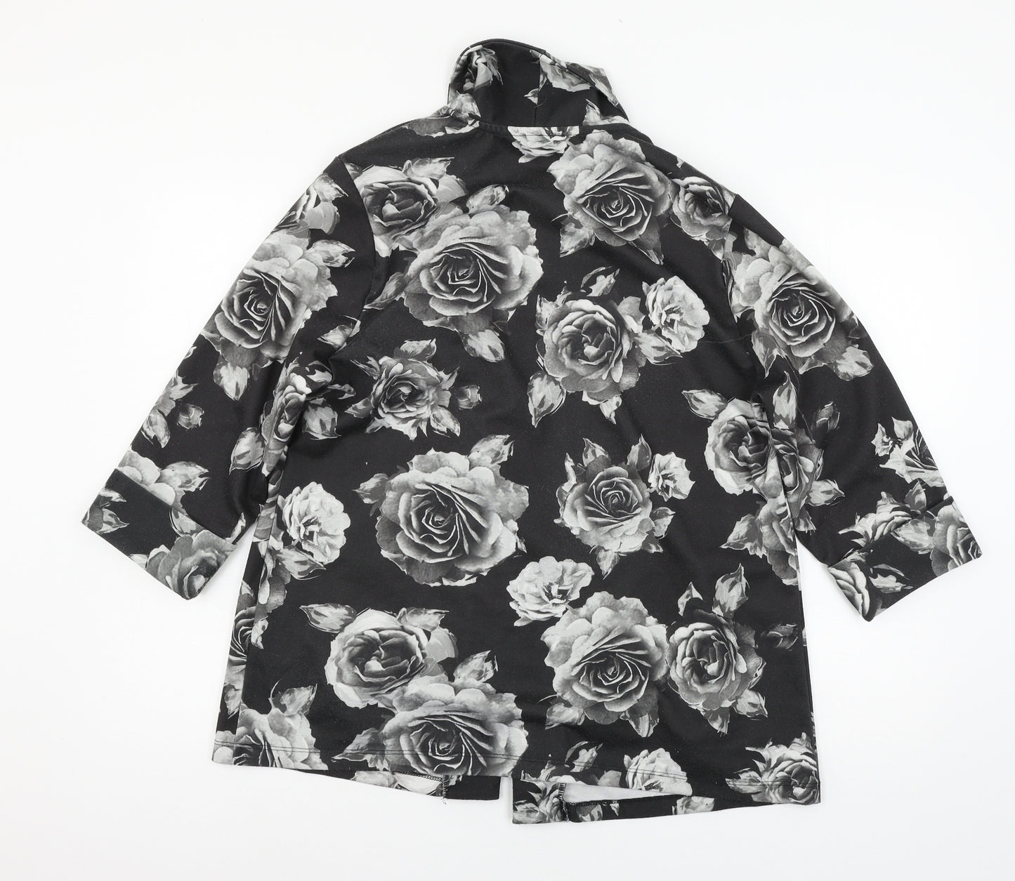 TU Womens Grey Floral  Jacket Blazer Size 18