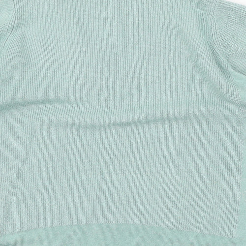Per Una Womens Green  Knit Basic T-Shirt Size 10