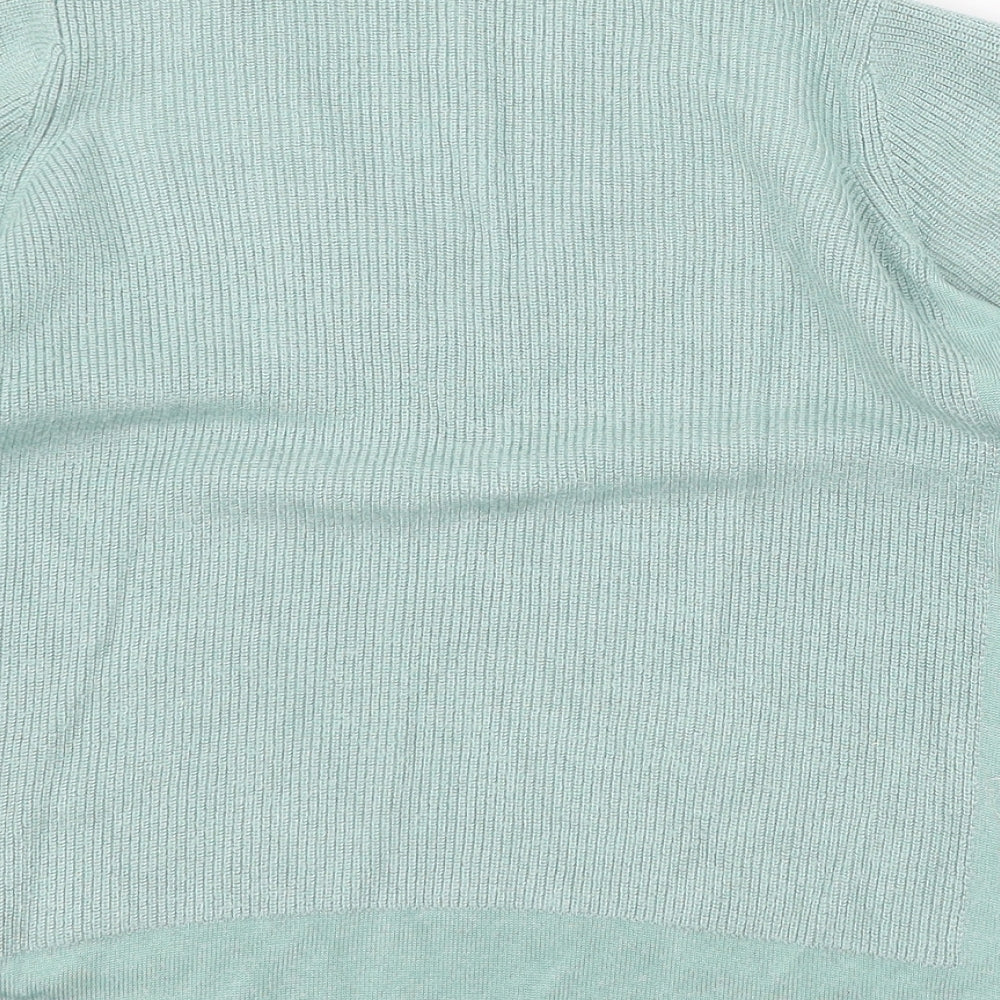Per Una Womens Green  Knit Basic T-Shirt Size 10