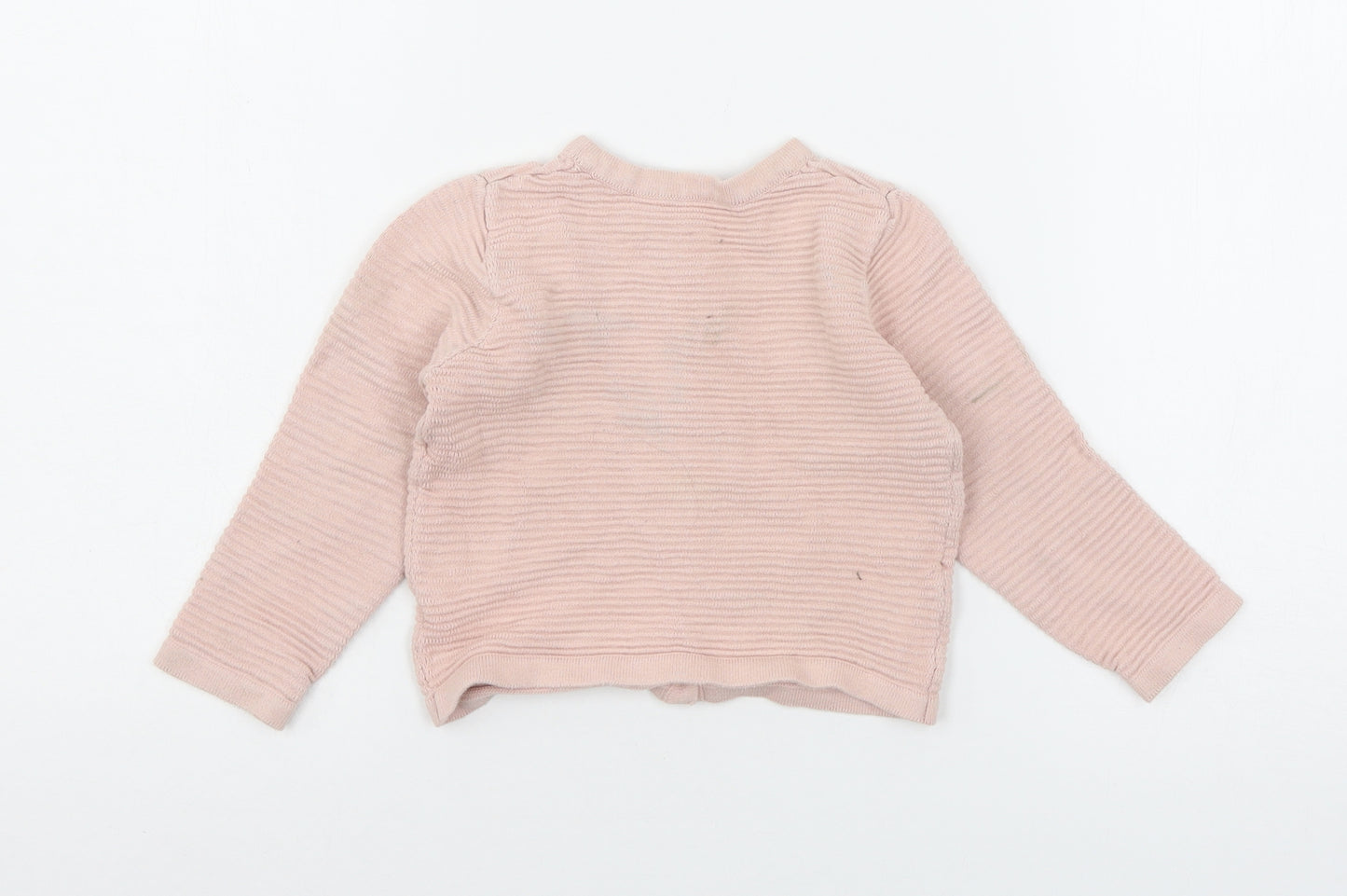 Nutmeg Girls Pink  Knit Cardigan Jumper Size 2-3 Years