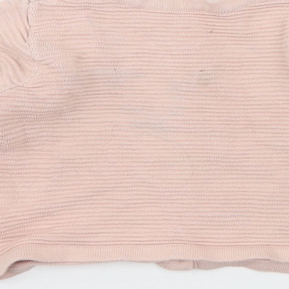 Nutmeg Girls Pink  Knit Cardigan Jumper Size 2-3 Years