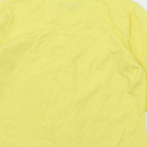 Monsoon Womens Yellow  Knit Cardigan Jumper Size 10